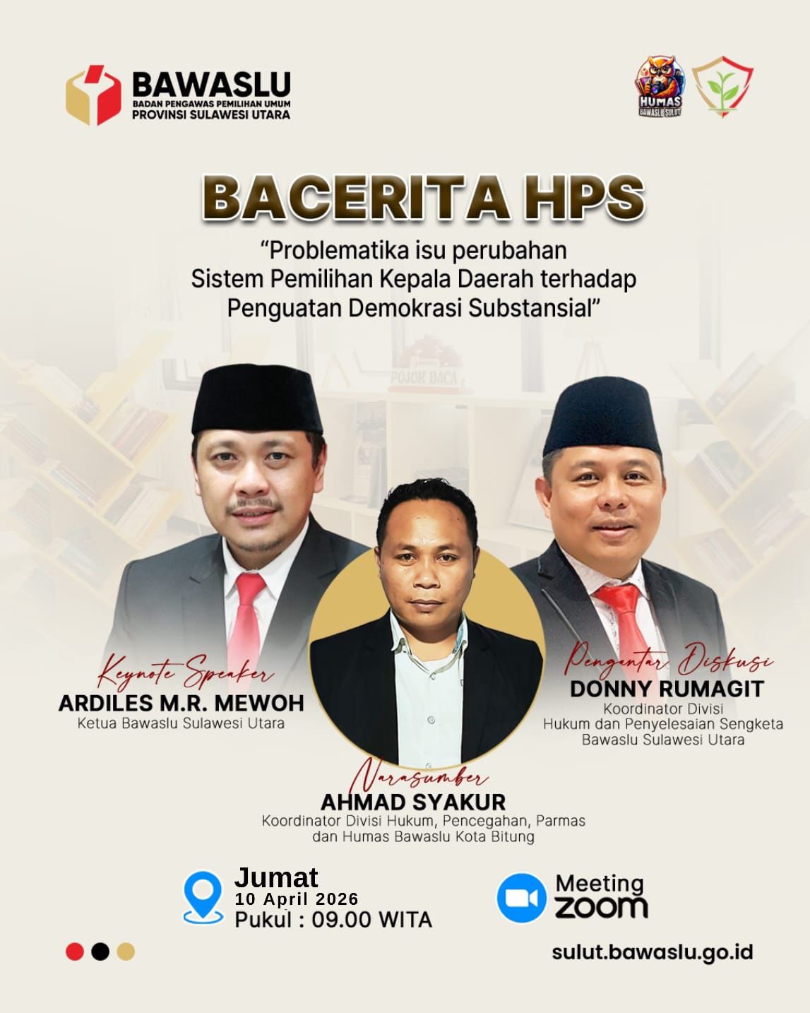 Poster Elektronik Bacerita HPS” Bahas Penguatan Demokrasi Substansial