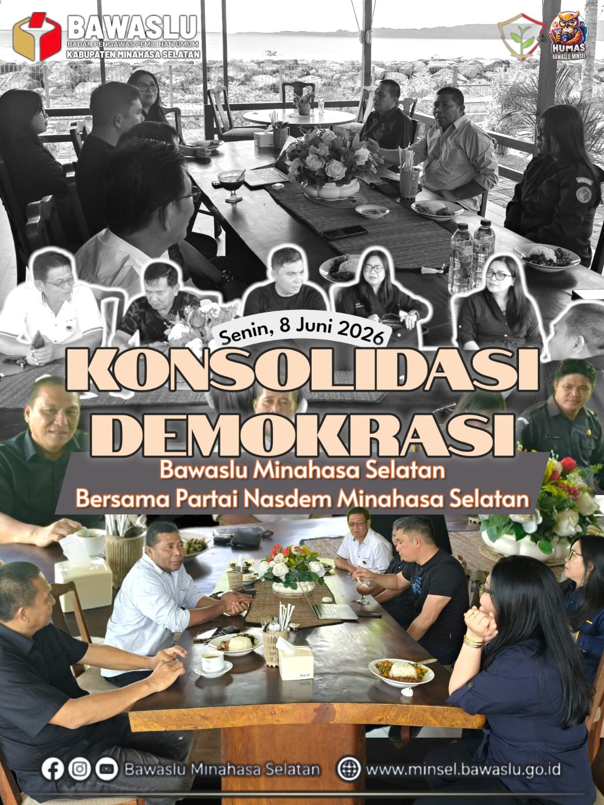 Bawaslu Minsel Gelar Konsolidasi Demokrasi dengan Nasdem