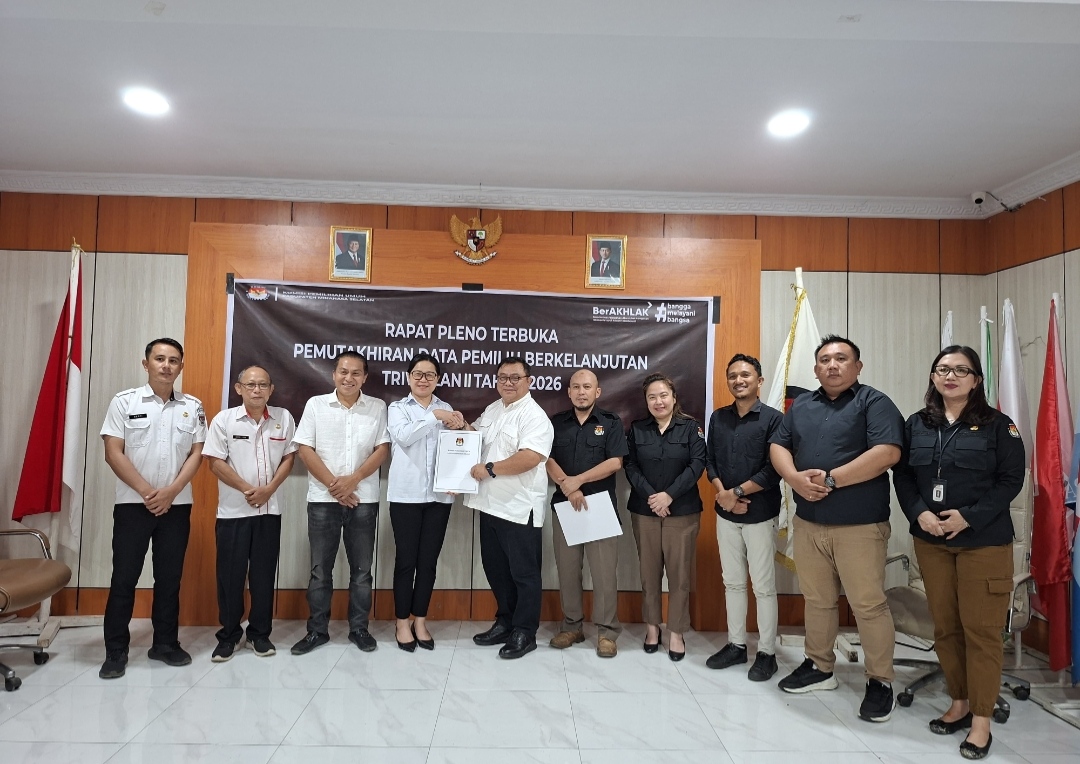 Bawaslu Kabupaten Minsel Hadiri Rapat Pleno PDPB Triwulan 2 Tahun 2026