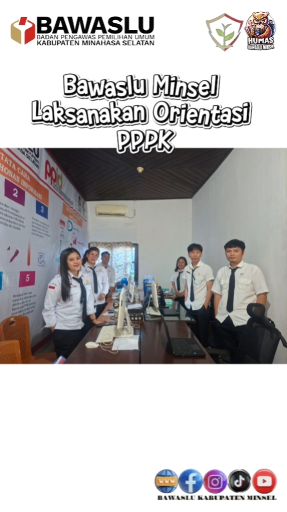 Bawaslu Minahasa Selatan Laksanakan Orientasi PPPK Kurikulum Pengenalan Nilai dan Etika Instansi Tahun 2026