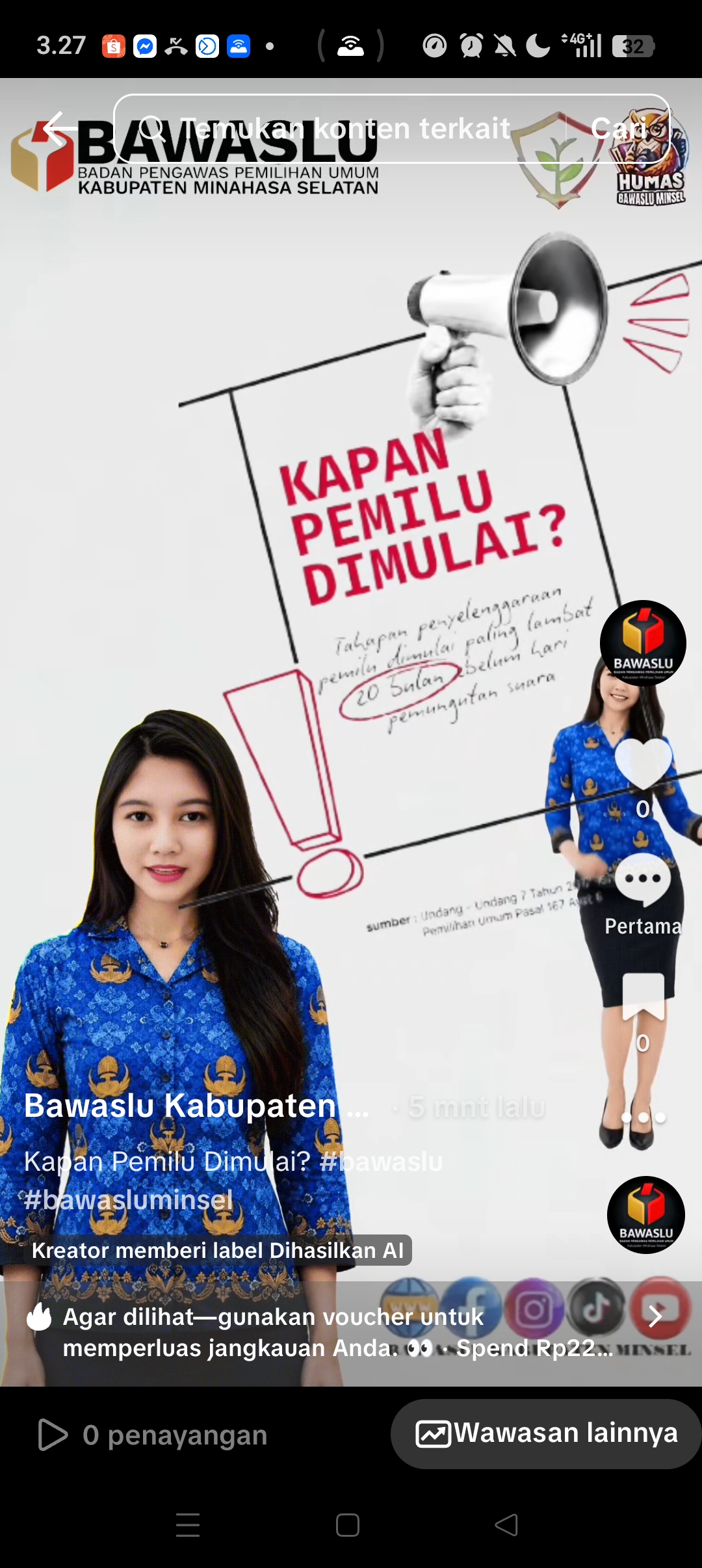 Gambar Screenshoot dari Tiktok