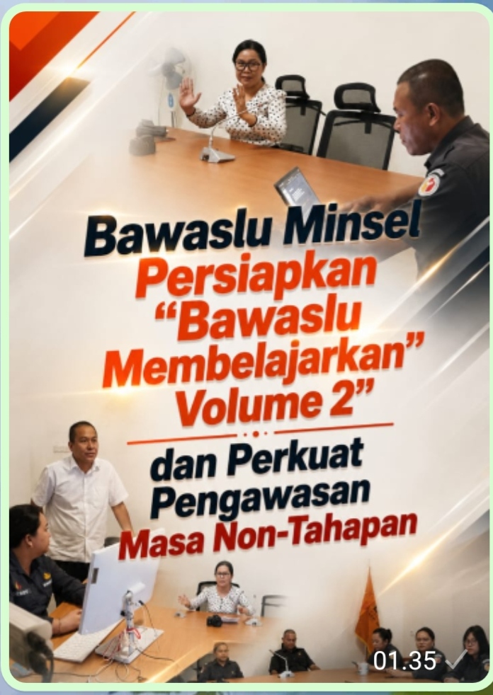 Bawaslu Minsel Persiapkan “Bawaslu Membelajarkan Volume 2” dan Perkuat Pengawasan Masa Non-Tahapan